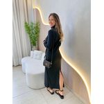 VESTIDO MANGA LONGA OHANA PRETO