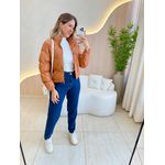 JAQUETA PUFFER ZOE CARAMELO