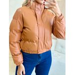 JAQUETA PUFFER ZOE CARAMELO