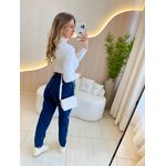 CALÇA JEANS MOM ESCURA JEANS