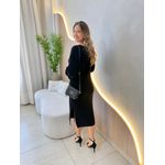 VESTIDO TRICOT MOUSSE LIVIA PRETO