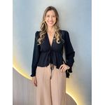 BLUSA MANGA LONGA ISIS PRETO