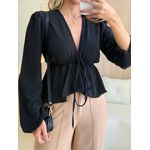 BLUSA MANGA LONGA ISIS PRETO
