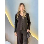 CONJUNTO CALÇA CLAUDIA MARROM