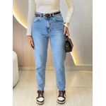 CALÇA MOM CLARA JEANS CLARO