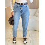 CALÇA MOM CLARA JEANS CLARO