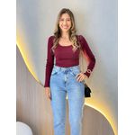BLUSA CANELADA BIA MARSALA