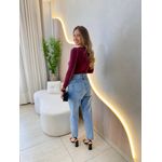 BLUSA CANELADA BIA MARSALA