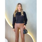 CROPPED TRICOT GOLA BOBA PRETO