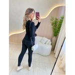 BLUSA TERMICA CANELADA PRETO