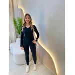 BLUSA TERMICA CANELADA PRETO