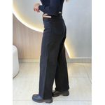 CALÇA JEANS WIDE LEG MARI PRETO