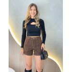 BLUSA CANELADA LUA PRETO