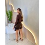 BLUSA CANELADA LUA MARROM