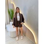 BLUSA CARDIGAN DAIA MARROM