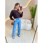 BLUSA TRICOT JAQUELINE MARROM