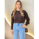 BLUSA TRICOT JAQUELINE MARROM
