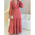 VESTIDO MANGA LONGA VALENTINA TERRA COTA