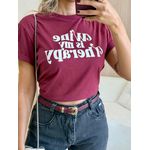 T-SHIRT WINE MARSALA