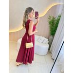 VESTIDO YASMIN CANELADO MARSALA