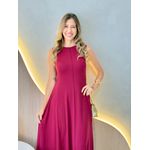 VESTIDO YASMIN CANELADO MARSALA