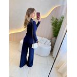 CONJUNTO CALÇA CLARISSE AZUL MARINHO