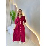 VESTIDO LINHO SHEILA MARSALA