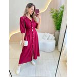 VESTIDO LINHO SHEILA MARSALA