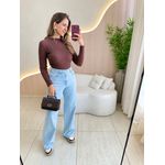 BLUSA CROPPED DRIKA MARROM