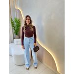 BLUSA CROPPED DRIKA MARROM