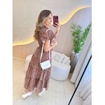 VESTIDO MIDI KALITA MARROM