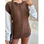 COLETE TRICOT SOLANGE MARROM