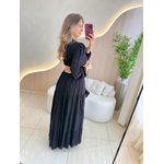 VESTIDO LONGO MARINA PRETO