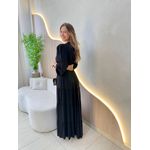 VESTIDO LONGO MARINA PRETO