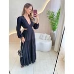 VESTIDO LONGO MARINA PRETO