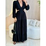 VESTIDO LONGO MARINA PRETO