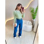BLUSA MANGA LONGA PEDRARIA VERDE