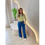 BLUSA MANGA LONGA PEDRARIA VERDE