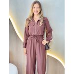 CONJUNTO PANTALONA ANALU MARROM