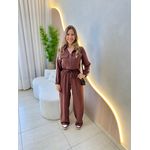 CONJUNTO PANTALONA ANALU MARROM