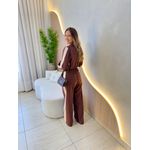 CONJUNTO PANTALONA ANALU MARROM