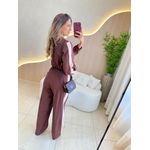 CONJUNTO PANTALONA ANALU MARROM
