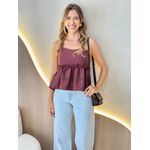 BLUSA CAMILA MARROM