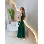 VESTIDO YASMIN CANELADO VERDE BANDEIRA