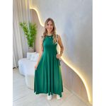 VESTIDO YASMIN CANELADO VERDE BANDEIRA