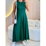 VESTIDO YASMIN CANELADO VERDE BANDEIRA