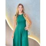 VESTIDO YASMIN CANELADO VERDE BANDEIRA