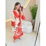 VESTIDO ESTAMPADO ISADORA VERMELHO
