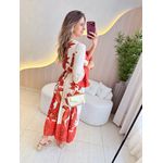 VESTIDO ESTAMPADO ISADORA VERMELHO
