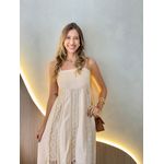 VESTIDO MIDI MILA NUDE